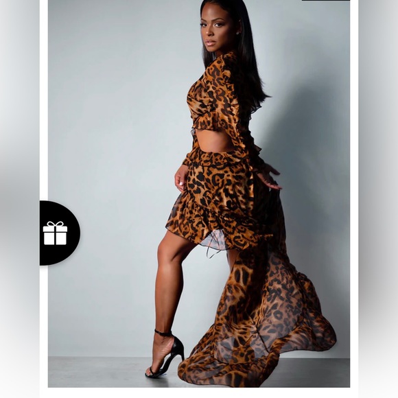 Dresses & Skirts - Leopard maxi dress